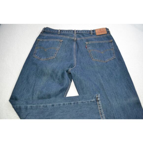 Levis 550 Jeans Mens Size 40 x 30 Straight Relaxed Fit Blue Cotton - Picture 4 of 7